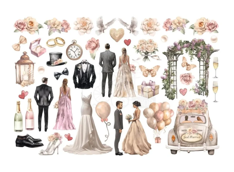 Ozdoby-papierowe-samoprzylepne-Ephemera-Romance-Forever-Ceremony-DFLCT37-Stamperia.webp
