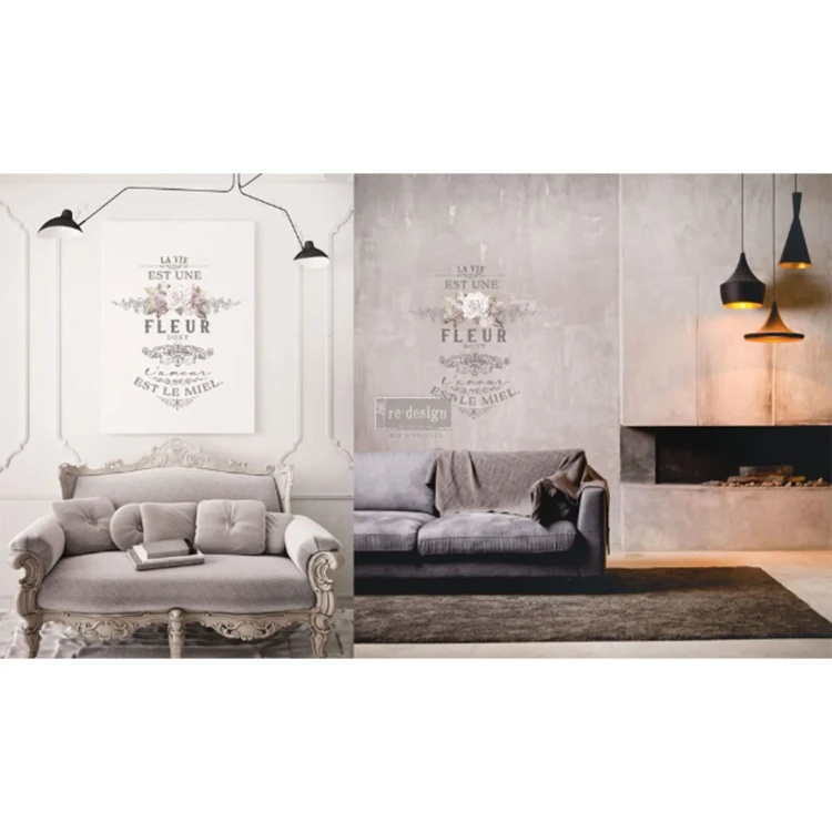 LAmour-Est-Le-Miel - transfer na ścianie