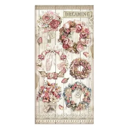 Stamperia blok papierów do scrapbookingu passion wianki