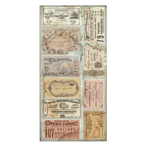 Stamperia blok papierów do scrapbookingu passion wizytówki vintage