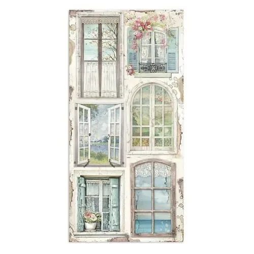 Stamperia blok papierów do scrapbookingu passion Okna vintage